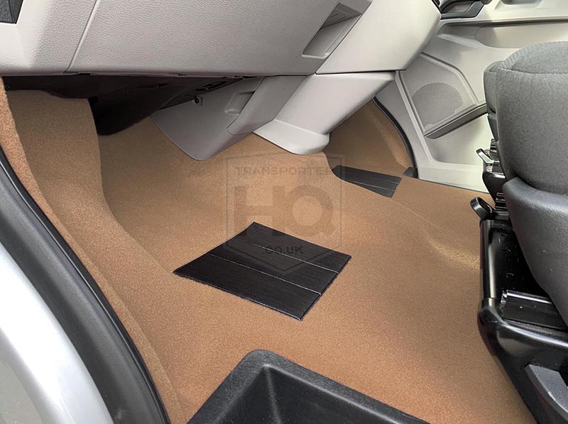 Moulded Cab Carpet - RHD - Biscuit - VW Transporter T5/T5.1/T6 (2003 - 2020)