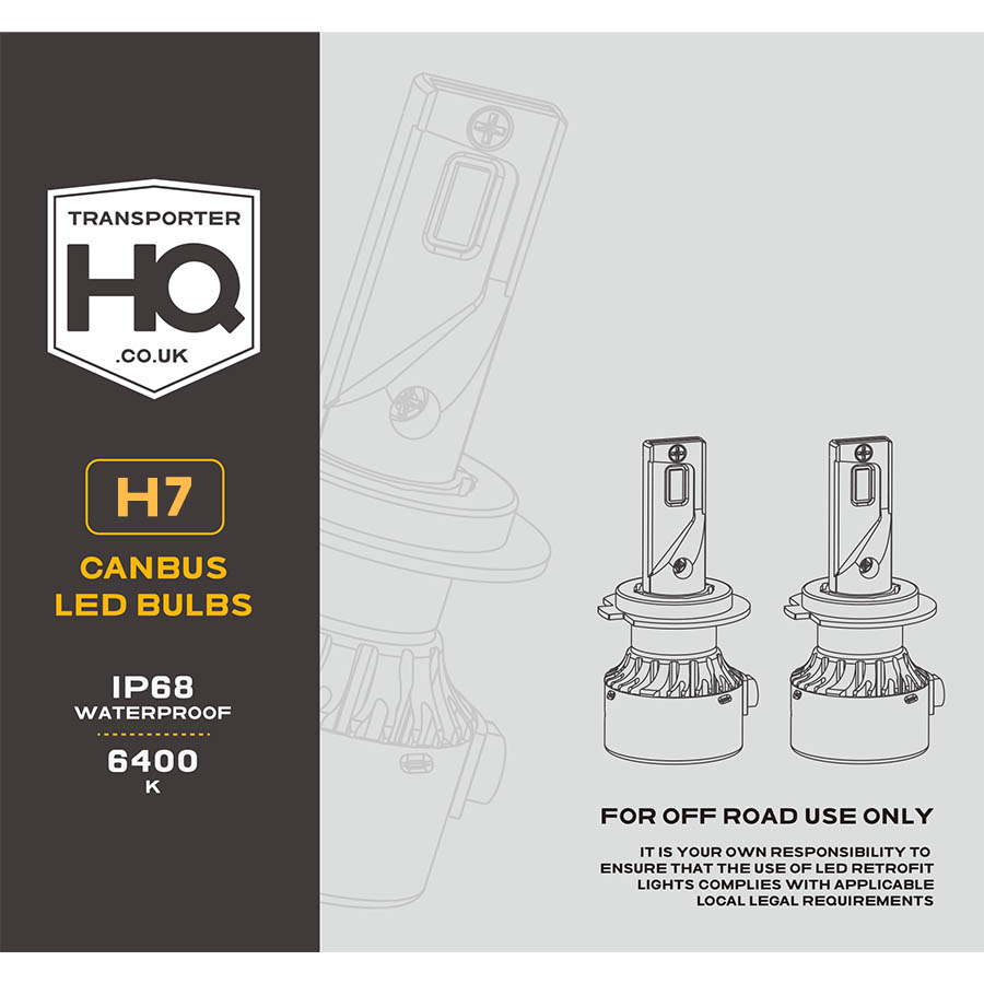 H7 LED Canbus Bulbs - HQ