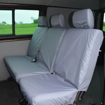 Waterproof Seat Covers - Rear - 1+1+1 (3 Singles) - Black - VW Transporter T6/T6.1 (2015 - 2024)