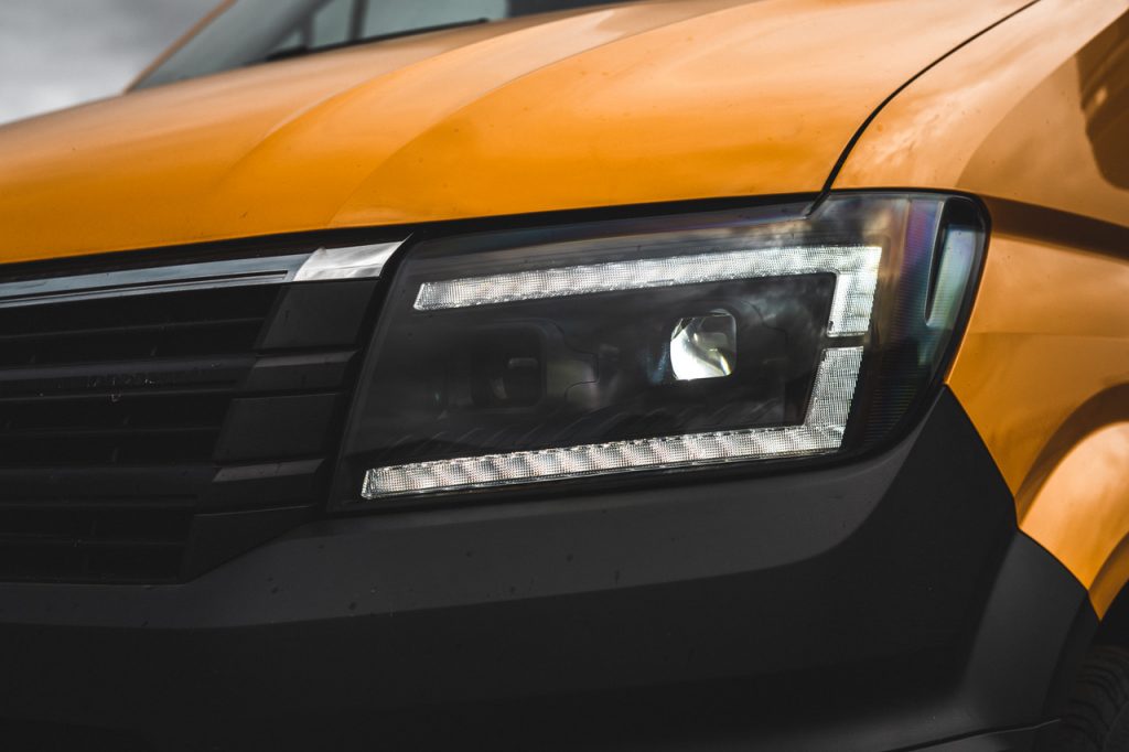 VW Crafter LED Headlights DRL LED Black Transporter HQ
