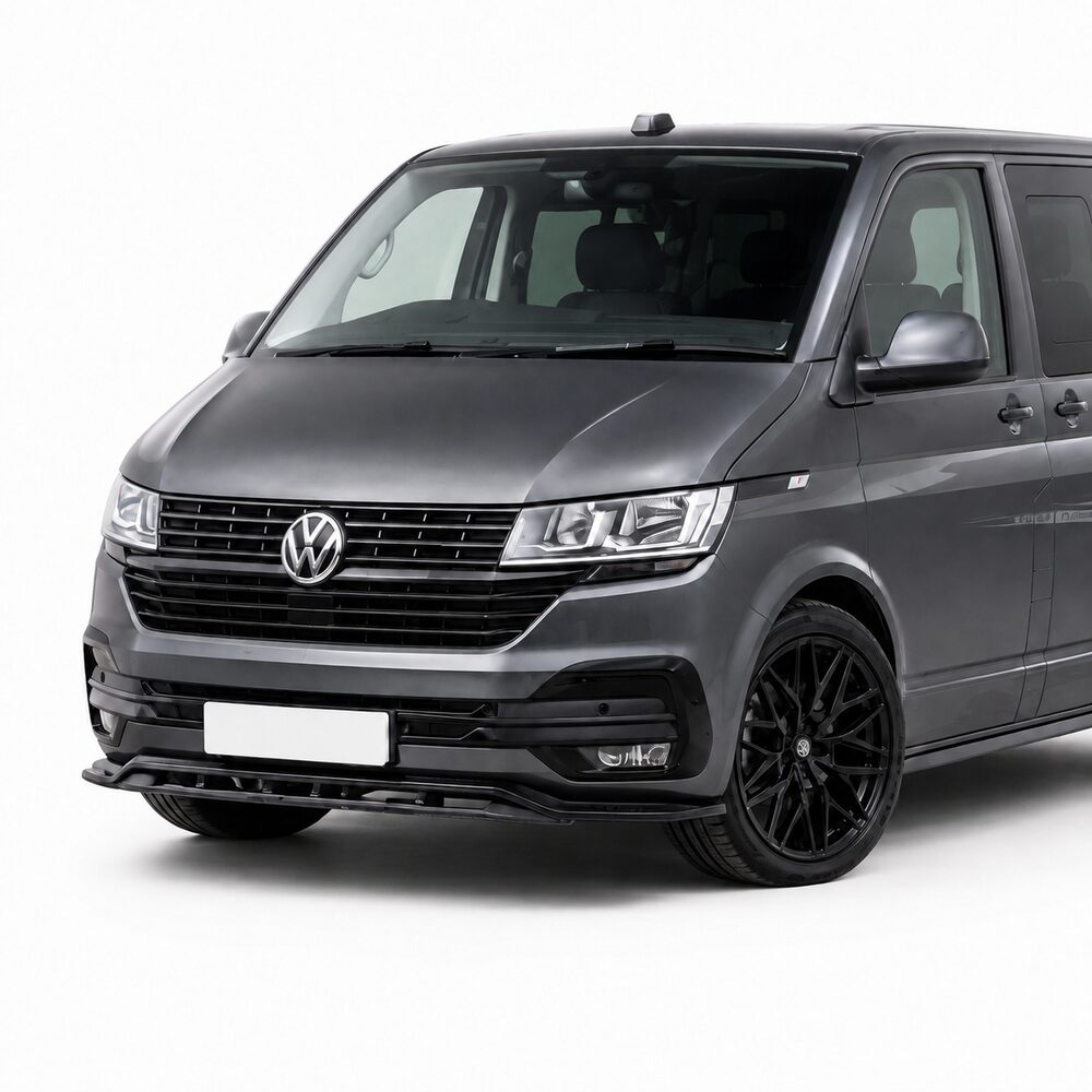One-Piece Splitter - Gloss Black - VW Transporter T6.1 (2021 - 2024) - Image 3