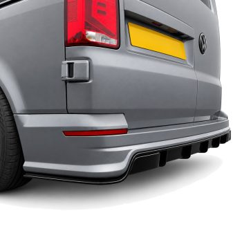 GT-T Barn Door Rear Bumper with gloss black diffuser – VW Transporter T5-T6.1 (2003 – 2024)
