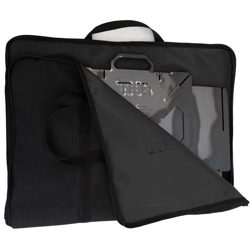 THQ - Collapsible BBQ Grill & Fire Pit - With Heating Rack and Storage Bag Options