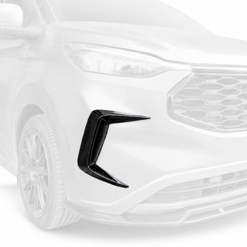 Ford Transit Custom 2nd Gen (2024 – onwards) – Gloss Black Front Bumper Canards