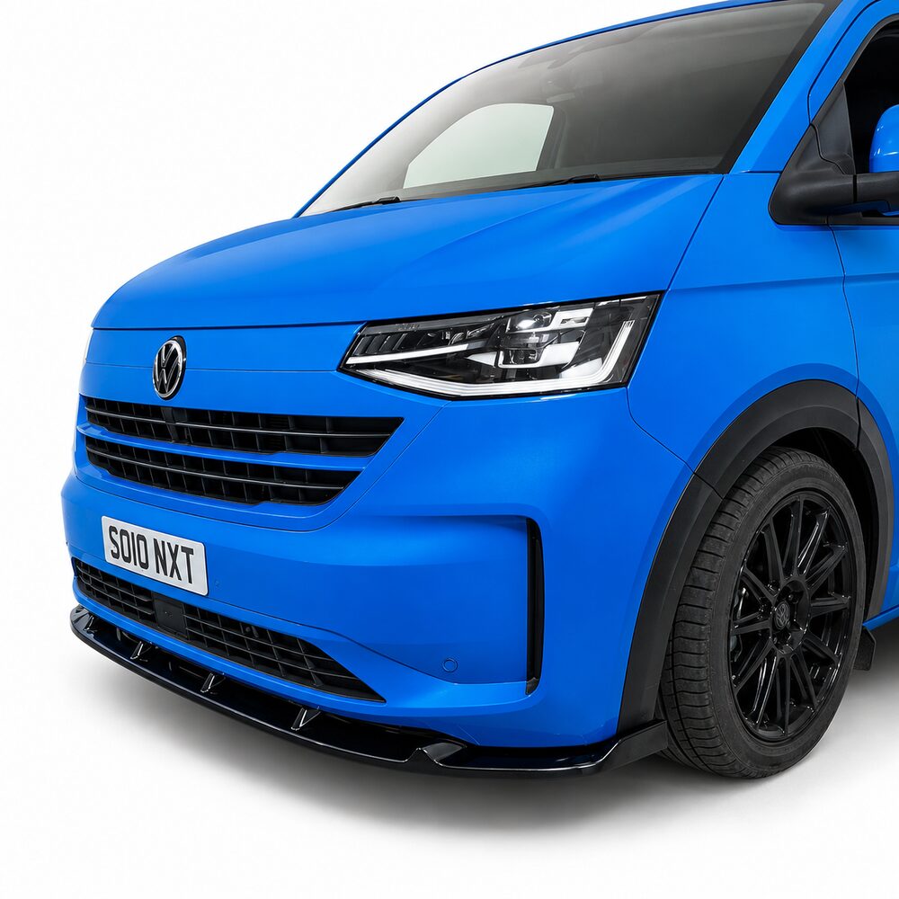V2 Gloss Black Front Splitter - NEW VW Transporter T7 (2025-) - Image 2