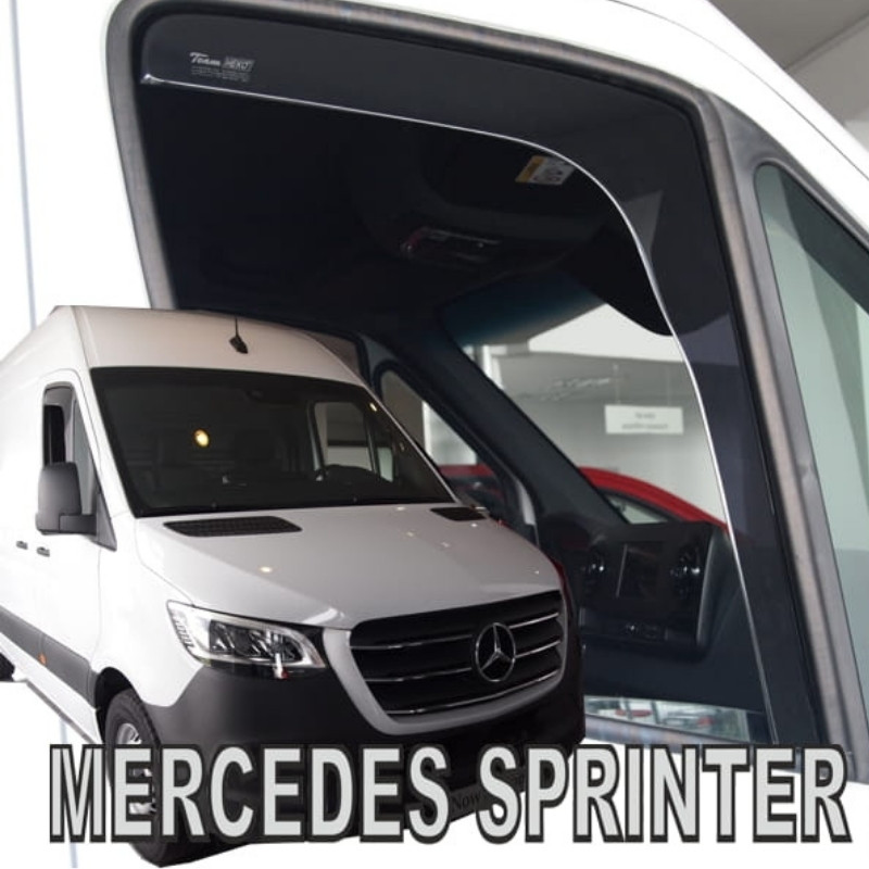 HEKO Wind Deflectors - Front Window - Pair - Mercedes Sprinter W907 (2018 - onwards)