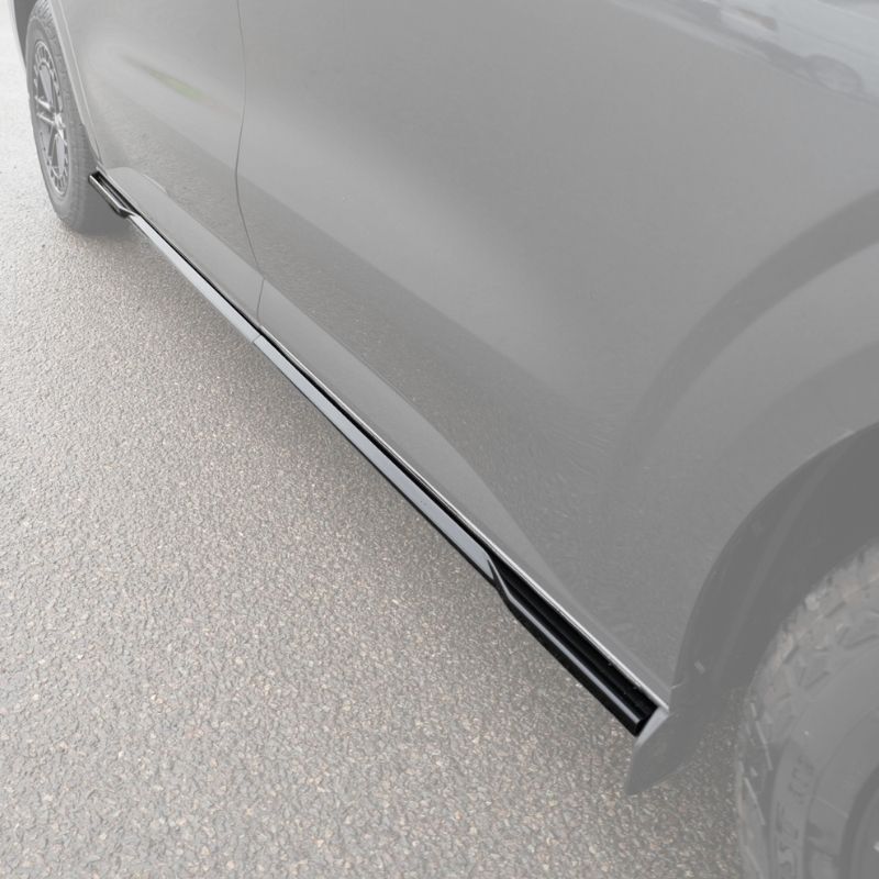 Gloss Black V2 Side Skirts - VW Transporter T7 & Ford Transit Custom (2024-)