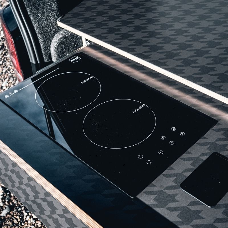 THQ Camper Van Double Induction Hob - Flush Fit - 2300w