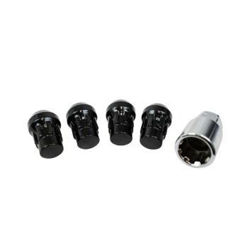 Bimecc LOCKING Wheel Nuts - 32mm - M14X1.5 Thread - Tapered Seat - Black - VW Transporter T7 + Transit Custom V710 (2024 - onwards)