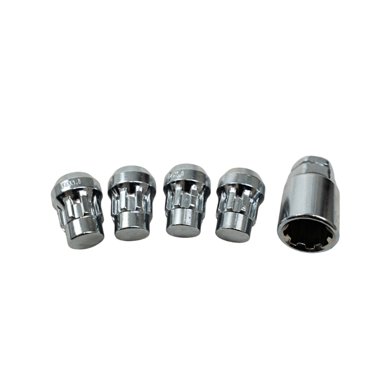 Bimecc LOCKING Wheel Nuts - 32mm - M14X1.5 Thread - Tapered Seat - Silver - VW Transporter T7 + Transit Custom V710 (2024 - onwards)