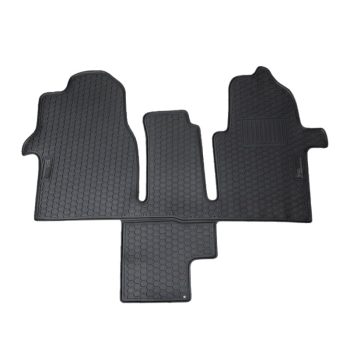 Heavy Duty Rubber Moulded Cab Floor Mat with Walk Through - All Weather - RHD - VW Crafter & MAN TGE (2017-)