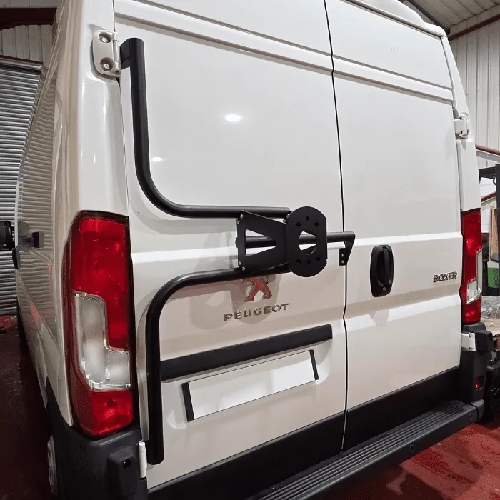 Rear Door Mounted Spare Wheel Holder - Ducato, Boxer, Relay (2006 - on)