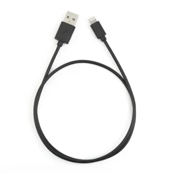 Scanstrut – USB A to Lightning USB Data Cable / Fast Charging Lead – 0.6m (2ft) Black (CBL-LU-600)