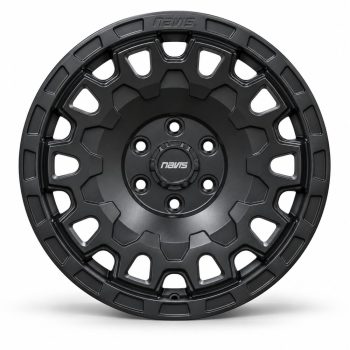 Navis DURA-AT – 17″ Satin Black Finish Alloy Wheels (6×120 for Transit Custom and VW T7 Transporter)