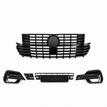 Upper and Lower Bumper Grilles Package – Gloss Black – VW Transporter T6.1 (2021 – 2024)